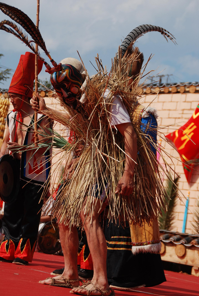 yi people tiger dance festival