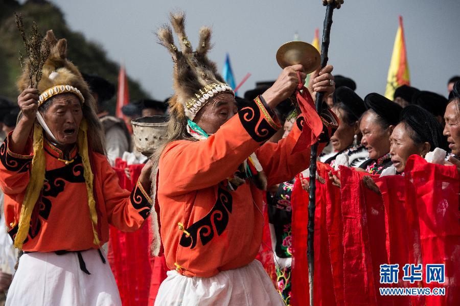 （晚報）（4）四川理縣：“白石祭”再現古羌民族文化